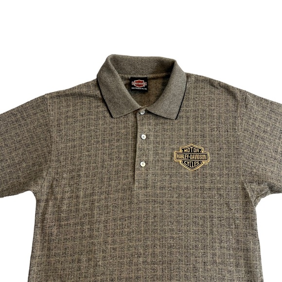 Harley-Davidson Other - Vintage Harley Davidson Embroidered Polo Short Sleeve Shirt Mens Size Medium